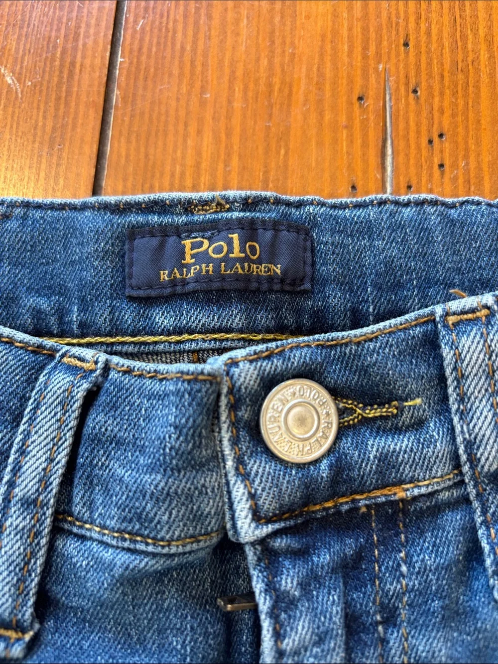 Polo Ralph Lauren Sullivan Slim Blue Jeans Boys Size 12 EUC